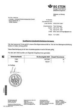 Download PDF-Datei: BG ETEM Bescheinigung